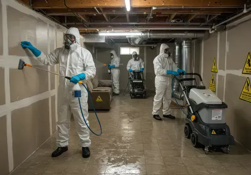 Basement Moisture Removal and Structural Drying process in Inverness Highlands South, FL